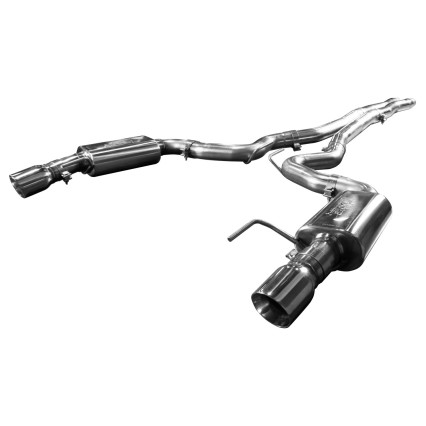 3" Cat-Back (X-Pipe) w/SS Tips. 2015-2017 Mustang GT 5.0L. Connects to OEM.