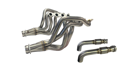 1-7/8" Stainless Headers & GREEN Catted Conn. Kit. 2015-2024 Mustang GT/D.H.