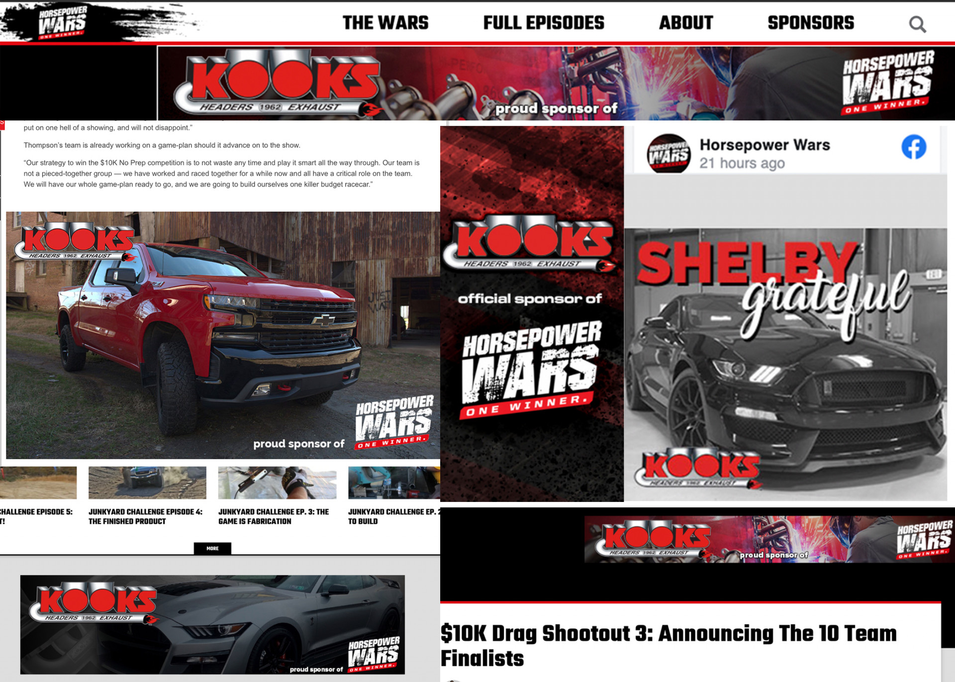 Kooks Headers and Exhaust Ads on Horsepower Wars