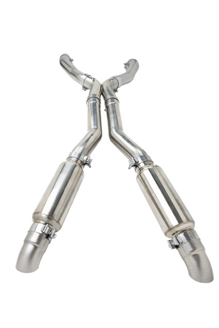 3" x 3" SS RACE Exhaust Kit. Use with Kooks Automatic Transmission Headers