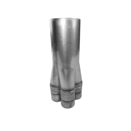 2" x 4" 304 Stainless Steel Hand-Formed True Merge Collector
