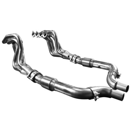 2" Stainless Headers & H.O. GREEN Catted Connection Kit. 2015-2022 Mustang GT