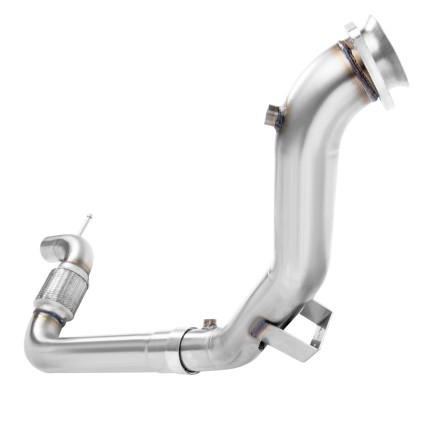 3" x 2-1/4" SS Competition Only OEM Downpipe. 2015-2023 Mustang EcoBoost.